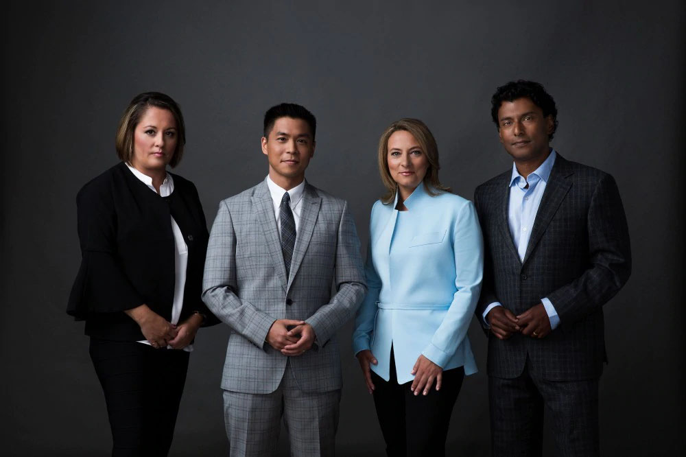 Adrienne Arsenault, Rosemary Barton, Andrew Chang, Ian Hanomansing